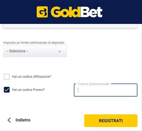 codice bonus goldbet